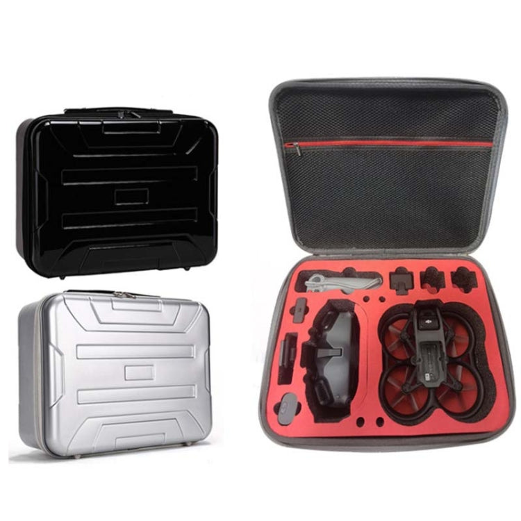 Custodia rigida impermeabile per PC per DJI Avata Drone, Black, Silver