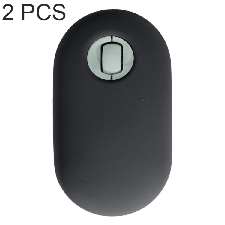 Custodia protettiva per mouse wireless antipolvere in silicone da 2 pezzi per Logitech Pebble, Black, Pink, Matcha Green, Gray Blue, Transparent