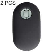 Custodia protettiva per mouse wireless antipolvere in silicone da 2 pezzi per Logitech Pebble, Black, Pink, Matcha Green, Gray Blue, Transparent
