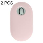 Custodia protettiva per mouse wireless antipolvere in silicone da 2 pezzi per Logitech Pebble, Black, Pink, Matcha Green, Gray Blue, Transparent