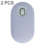 Custodia protettiva per mouse wireless antipolvere in silicone da 2 pezzi per Logitech Pebble, Black, Pink, Matcha Green, Gray Blue, Transparent