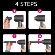 Accessori per ferro arricciacapelli per asciugacapelli Dyson, Hair Dryer Adapter, 1pair Long Barrels Rose Red, 1pair Long Barrels +2 Adapters Rose Red, 1pair Long Barrels +1 Adapter  Rose Red, Hair Curling Adapter