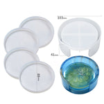 Stampo in silicone per scatola di immagazzinaggio in resina epossidica di cristallo fai-da-te, Round Coaster Box Set, Round Coaster DJ-100, Round Coaster Box DJ-98, Square Coaster Box Set, Square Coaster DJ-99, Square Coasters DJ-97, 10 PCS/Set        ...