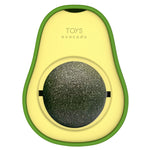 2 palline di erba gatta e avocado che stuzzicano il giocattolo per la pulizia dei denti di gatto, Mint Ball, Gall Fruit