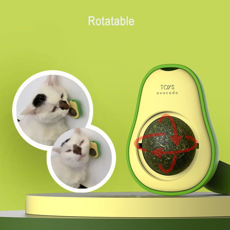 2 palline di erba gatta e avocado che stuzzicano il giocattolo per la pulizia dei denti di gatto, Mint Ball, Gall Fruit