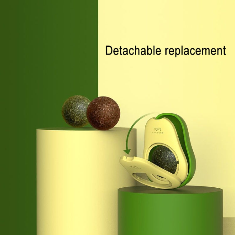 2 palline di erba gatta e avocado che stuzzicano il giocattolo per la pulizia dei denti di gatto, Mint Ball, Gall Fruit