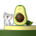 2 palline di erba gatta e avocado che stuzzicano il giocattolo per la pulizia dei denti di gatto, Mint Ball, Gall Fruit