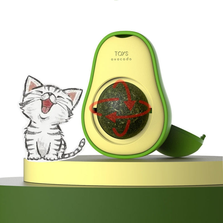 2 palline di erba gatta e avocado che stuzzicano il giocattolo per la pulizia dei denti di gatto, Mint Ball, Gall Fruit