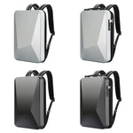 Bopai 61-93318A Zaino rigido impermeabile ed espandibile con foro di ricarica USB, specifiche:, Regular (Silver), Password (Silver), Regular (Black), Password (Black)