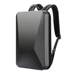 Bopai 61-93318A Zaino rigido impermeabile ed espandibile con foro di ricarica USB, specifiche:, Regular (Silver), Password (Silver), Regular (Black), Password (Black)