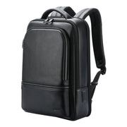 Bopai 61-70111 Zaino antifurto impermeabile multiscomparto in pelle bovina con foro di ricarica USB, 61-70111