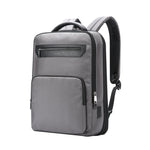 Bopai 61-121518 Zaino espandibile impermeabile multiscomparto con foro di ricarica USB, Black, Dark Gray