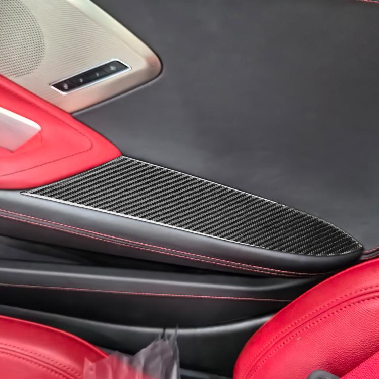 Adesivo per pannello bracciolo interno per Chevrolet Corvette C8, 2 pezzi/set
