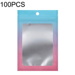 Sacchetto di imballaggio sigillato per cavo dati per gioielli con chiusura lampo in alluminio da 100 pezzi, dimensioni:, 7.5x10cm (Pink Gradually Purple), 7.5x10cm (Blue Gradually Pink), 7.5x10cm (Blue Gradient), 7.5x10cm (Yellow Gradient)             ...