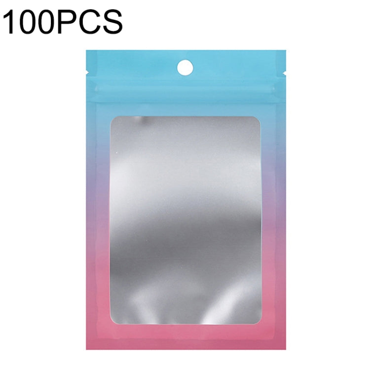 Sacchetto di imballaggio sigillato per cavo dati per gioielli con chiusura lampo in alluminio da 100 pezzi, dimensioni:, 7.5x10cm (Pink Gradually Purple), 7.5x10cm (Blue Gradually Pink), 7.5x10cm (Blue Gradient), 7.5x10cm (Yellow Gradient)             ...