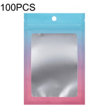 Sacchetto di imballaggio sigillato per cavo dati per gioielli con chiusura lampo in alluminio da 100 pezzi, dimensioni:, 7.5x10cm (Pink Gradually Purple), 7.5x10cm (Blue Gradually Pink), 7.5x10cm (Blue Gradient), 7.5x10cm (Yellow Gradient)             ...