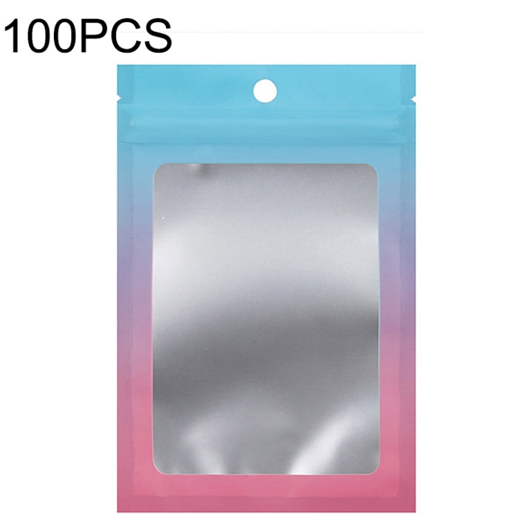 Sacchetto di imballaggio sigillato per cavo dati per gioielli con chiusura lampo in alluminio da 100 pezzi, dimensioni:, 7.5x10cm (Pink Gradually Purple), 7.5x10cm (Blue Gradually Pink), 7.5x10cm (Blue Gradient), 7.5x10cm (Yellow Gradient)             ...