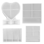 Stampo in silicone fai-da-te con cornice per foto quadrata a forma di cuore, specifiche:, S (Rectangle), S (Heart-shaped), L (Heart-shaped), L (Square), Vertical Rectangle