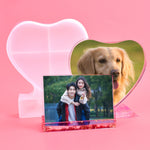 Stampo in silicone fai-da-te con cornice per foto quadrata a forma di cuore, specifiche:, S (Rectangle), S (Heart-shaped), L (Heart-shaped), L (Square), Vertical Rectangle