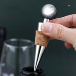 Tappi per vino rosso in sughero in metallo da 2 pezzi Tappi per vino in legno sintetico, Metal Cork Wine Corks
