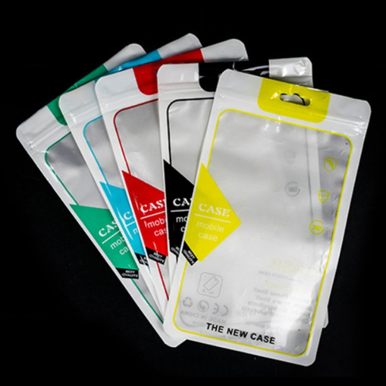 Custodia per telefono 100PCS Borsa per imballaggio autosigillante traslucida Yin Yang, 12x21cm(Blue), 12x21cm(Green), 12x21cm(Yellow), 12x21cm(Black), 12x21cm(Red)