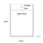 Custodia per telefono 100PCS Borsa per imballaggio autosigillante traslucida Yin Yang, 12x21cm(Blue), 12x21cm(Green), 12x21cm(Yellow), 12x21cm(Black), 12x21cm(Red)