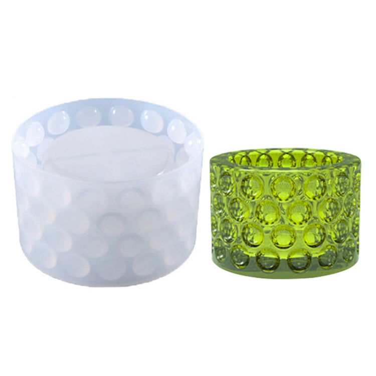 Stampo in silicone per posacenere in cristallo con scatola di immagazzinaggio a pois fai-da-te, DJ-113, DJ-116, DJ-114, DJ-117, DJ-115
