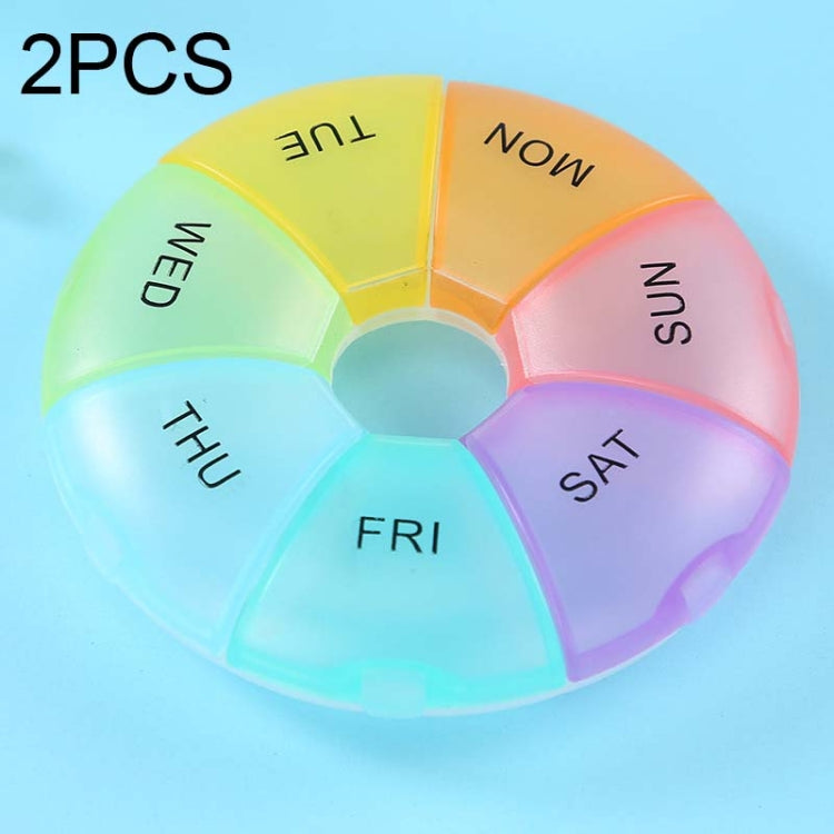 Portapillole settimanale 7 giorni in plastica colorata