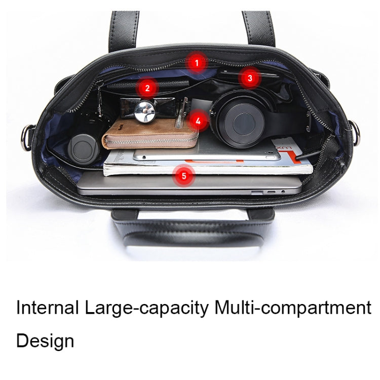 Bopai 11-70511 Borsa da lavoro per laptop impermeabile di grande capacità, 11-70511