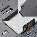 Tastiera wireless Bluetooth 2.4G con staffa per slot per schede, With Touchpad, No Touchpad