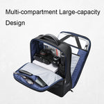 Bopai 61-120621A Zaino per laptop impermeabile da esterno con porta di ricarica USB, specifiche:, Regular Version, Expansion Version