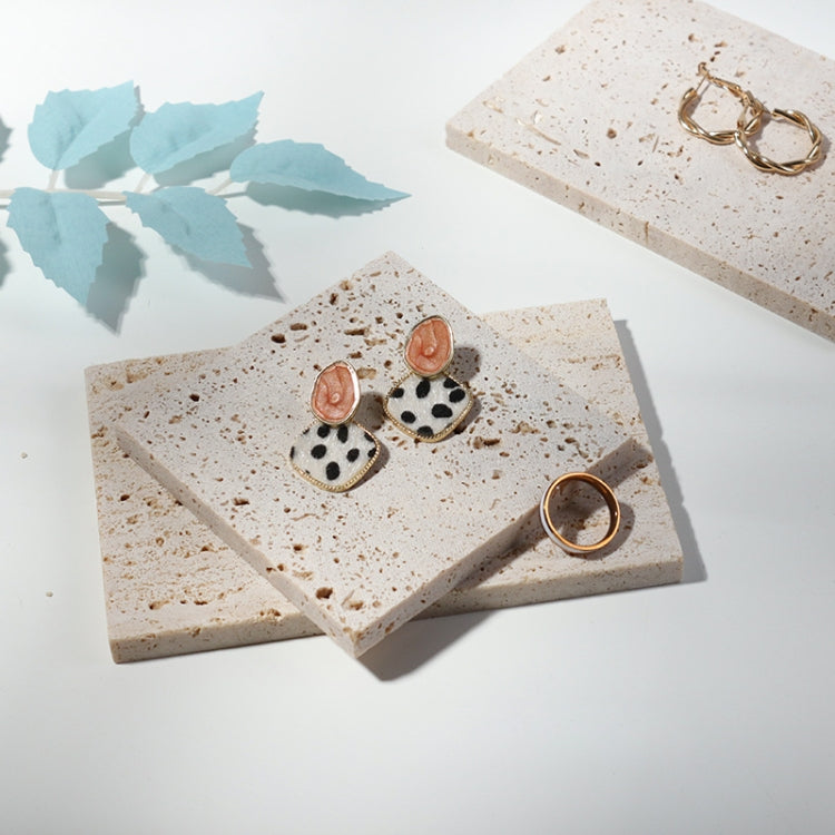 Espositore per gioielli da 2 pezzi in pietra ruvida per gioielli, Beige (10x10cm), Beige (10x15cm), Gray (10x10cm), Gray (10x15cm)