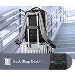 Bopai 61-68118 Zaino per laptop antifurto multifunzionale resistente all'usura con foro di ricarica USB
