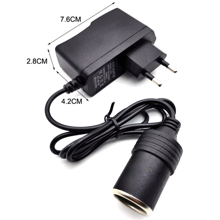Adattatore di alimentazione per auto da 220 V a 12 V da 2 pezzi, US Plug, EU Plug, UK Plug, AU Plug