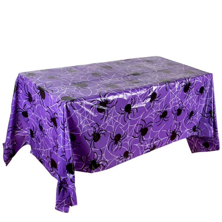 Tovaglia per decorazione di eventi per feste di Halloween di Natale 3 pezzi, Orange Pumpkin, Black Pumpkin, Black Ghost, Gray Bat, Green Pumpkin, Purple Spider, Red Snowman, Geometry, Blue Snowman, Green Biscuits