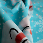 Tovaglia per decorazione di eventi per feste di Halloween di Natale 3 pezzi, Orange Pumpkin, Black Pumpkin, Black Ghost, Gray Bat, Green Pumpkin, Purple Spider, Red Snowman, Geometry, Blue Snowman, Green Biscuits