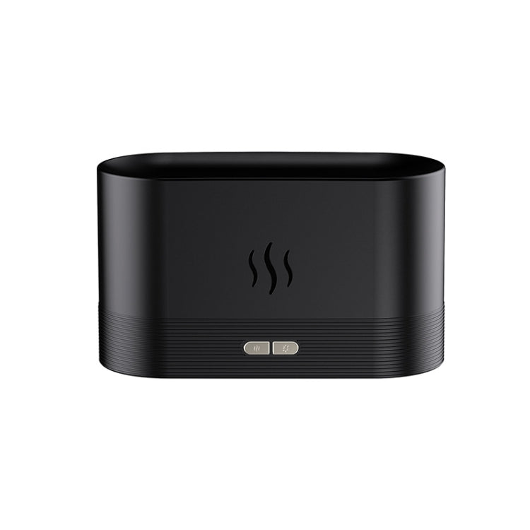 Umidificatore d'aria da scrivania per ufficio a casa con macchina per aromaterapia a fiamma a 7 colori, 7 Color(Black), 7 Color (White)