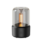 Umidificatore a luce notturna per atmosfera domestica a lume di candela simulato da 120 ml, DQ702 (Black), DQ702 (Beige), DQ702 (Pink)