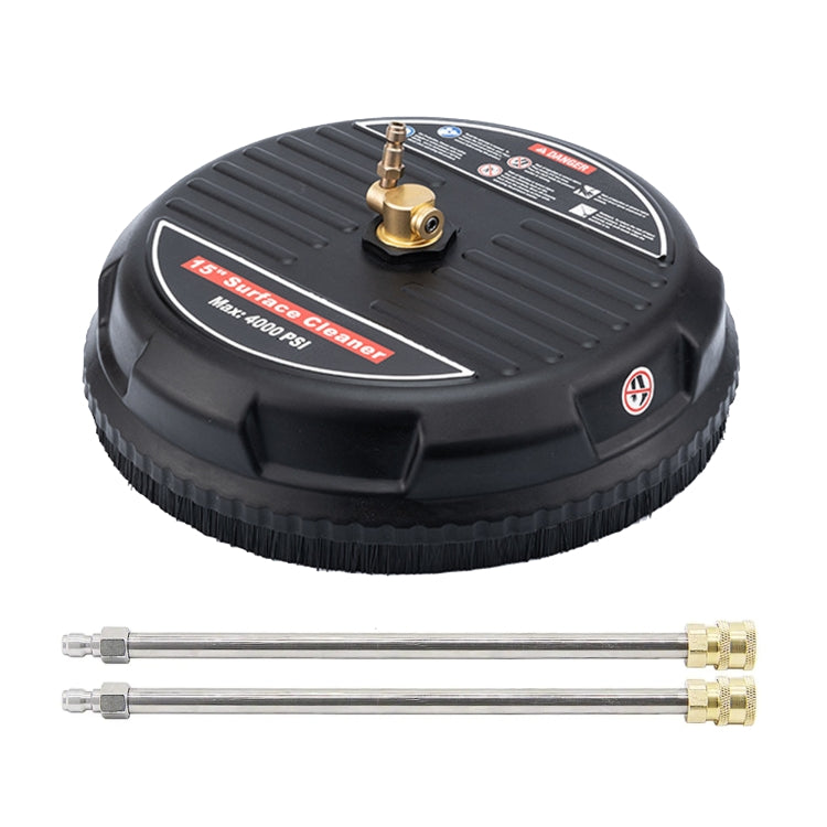 Pulitore ad alta pressione per pavimenti rotondi, dimensioni:, 15 inch Plastic+2 Shots, 15 inch Stainless Steel+2 Shots