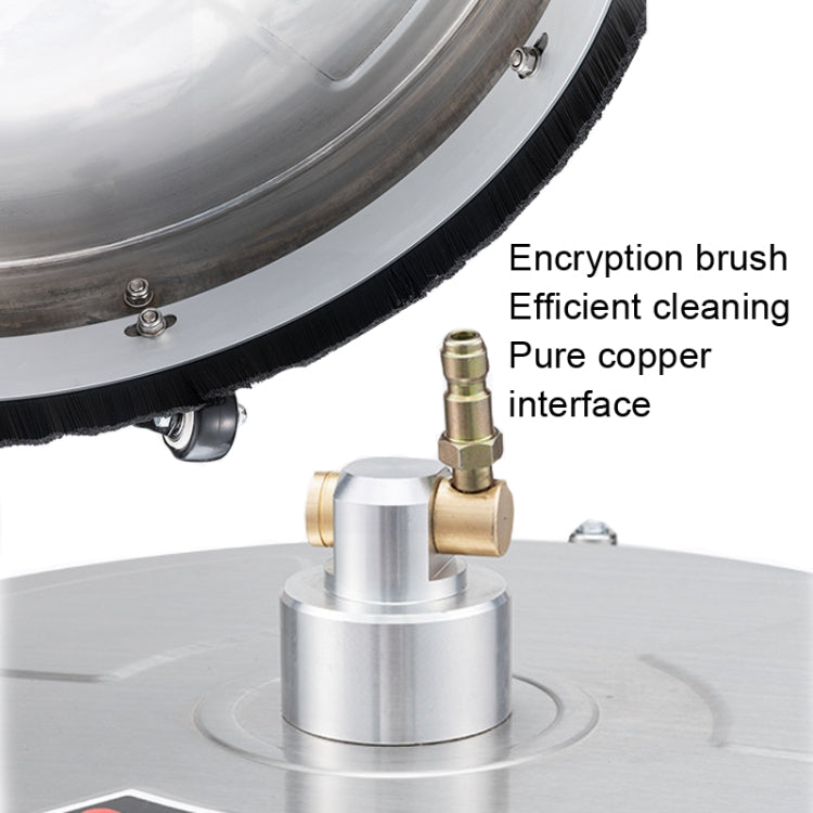 Pulitore ad alta pressione per pavimenti rotondi, dimensioni:, 15 inch Plastic+2 Shots, 15 inch Stainless Steel+2 Shots