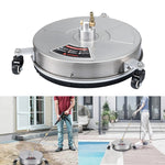 Pulitore ad alta pressione per pavimenti rotondi, dimensioni:, 15 inch Plastic+2 Shots, 15 inch Stainless Steel+2 Shots
