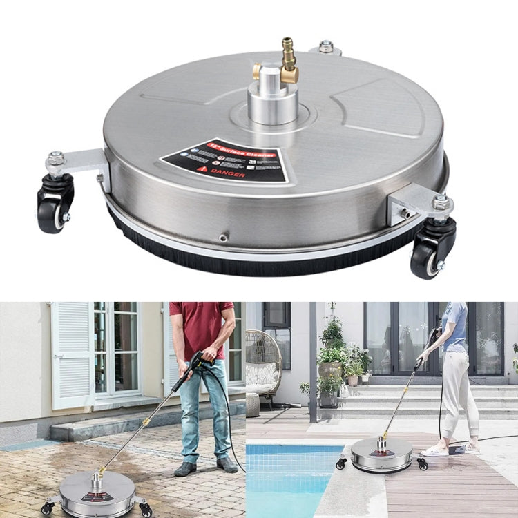 Pulitore ad alta pressione per pavimenti rotondi, dimensioni:, 15 inch Plastic+2 Shots, 15 inch Stainless Steel+2 Shots
