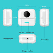 Mini Student Domanda sbagliata Stampante termica Bluetooth, White, Pink, Yellow