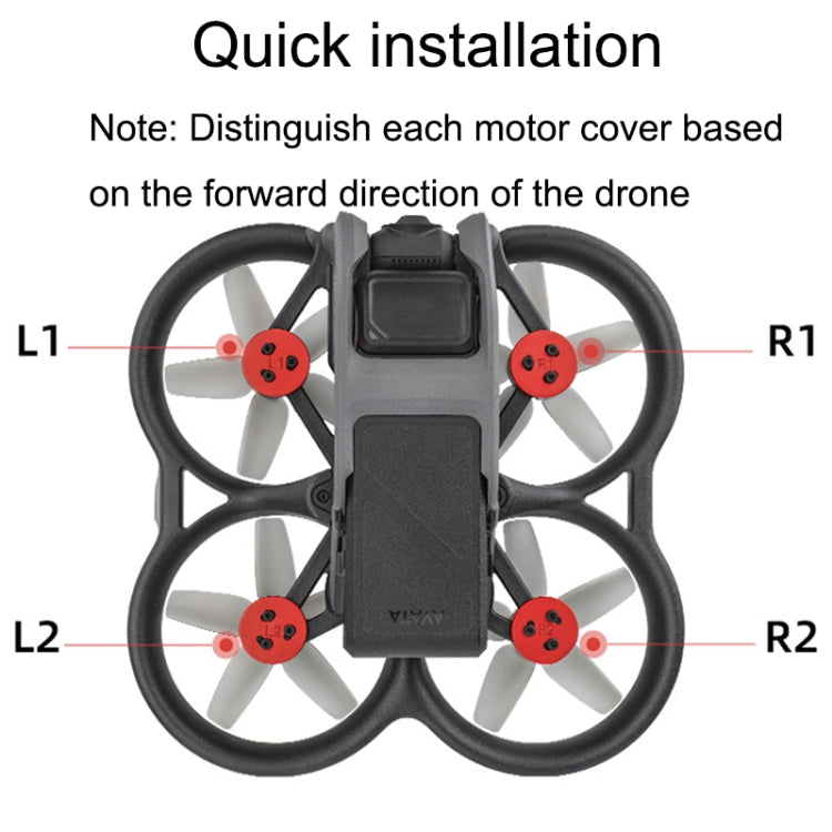 Coperchio motore in lega di alluminio per DJI Avata 4 pezzi
