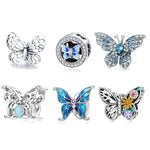 S925 Butterfly Series Bracciale fai da te Accessori di perle, stile:, SCC2326, BSC588, BSC558, BSC062, BSC061, SCC1682