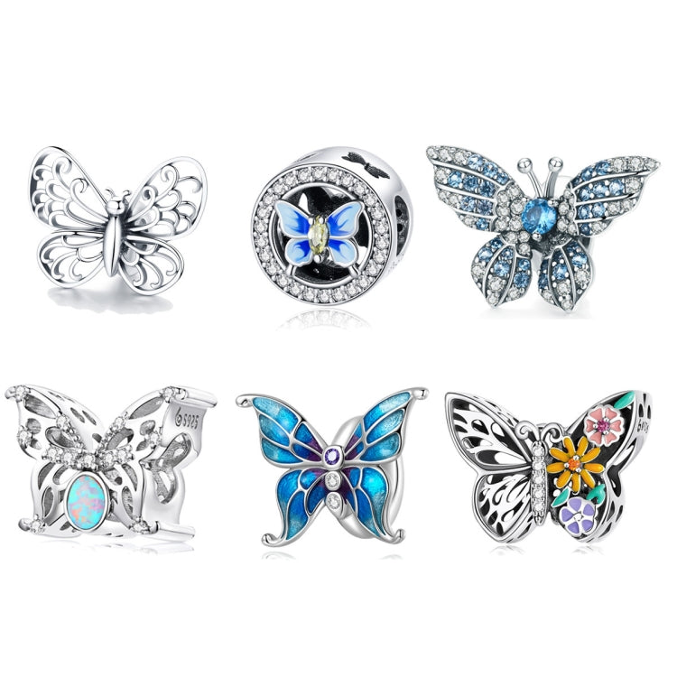 S925 Butterfly Series Bracciale fai da te Accessori di perle, stile:, SCC2326, BSC588, BSC558, BSC062, BSC061, SCC1682