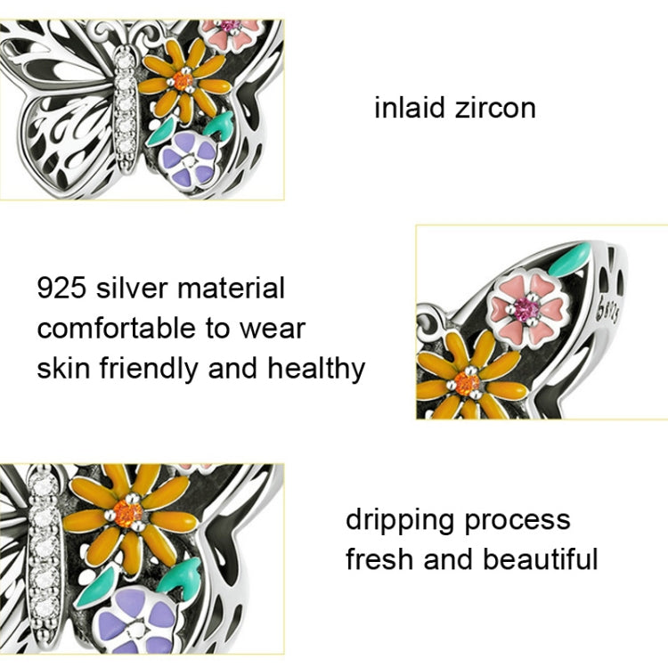 S925 Butterfly Series Bracciale fai da te Accessori di perle, stile:, SCC2326, BSC588, BSC558, BSC062, BSC061, SCC1682