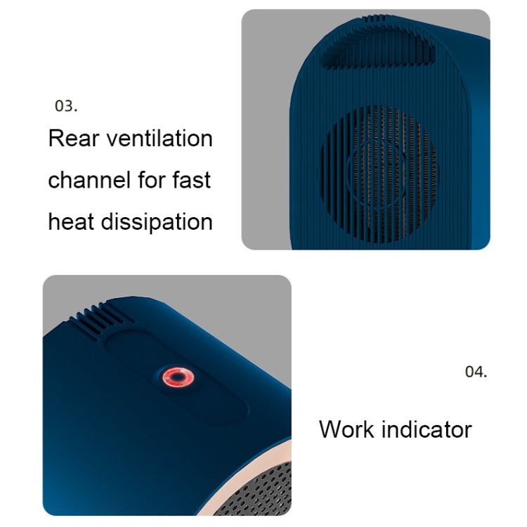 Riscaldatore da tavolo elettrico PTC 800W/1200W