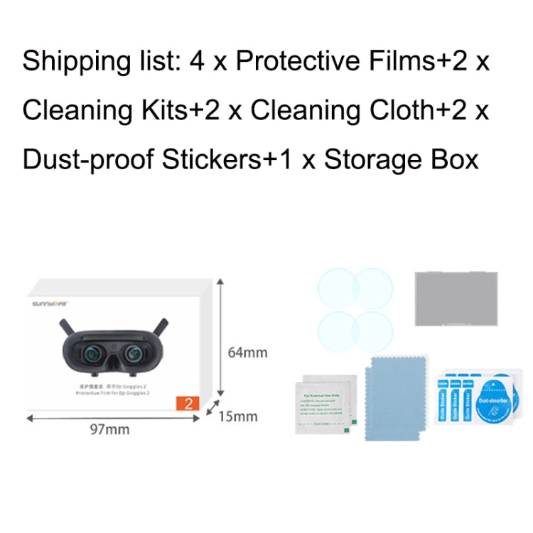 Pellicola protezione occhiali per DJI Goggles 2
