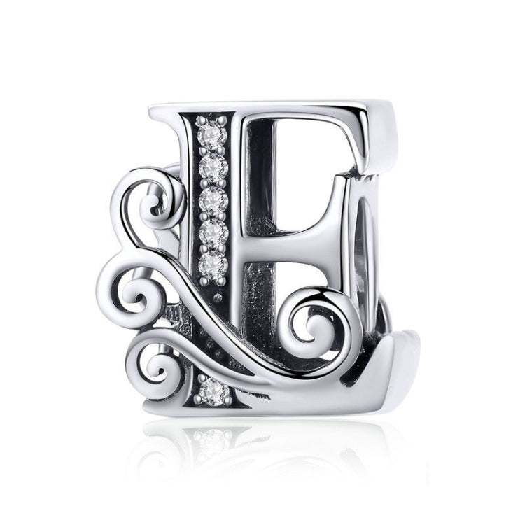BSC030 26 lettere braccialetto fai da te accessori con perline zircone argento perline, stile:, A, B, C, D, E, F, G, H, I, J, K, L, M, N, O, P, Q, R, S, T, U, V, W, X